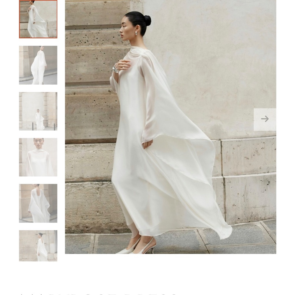 Maryrose Dress- Elegant White Chiffon Dress